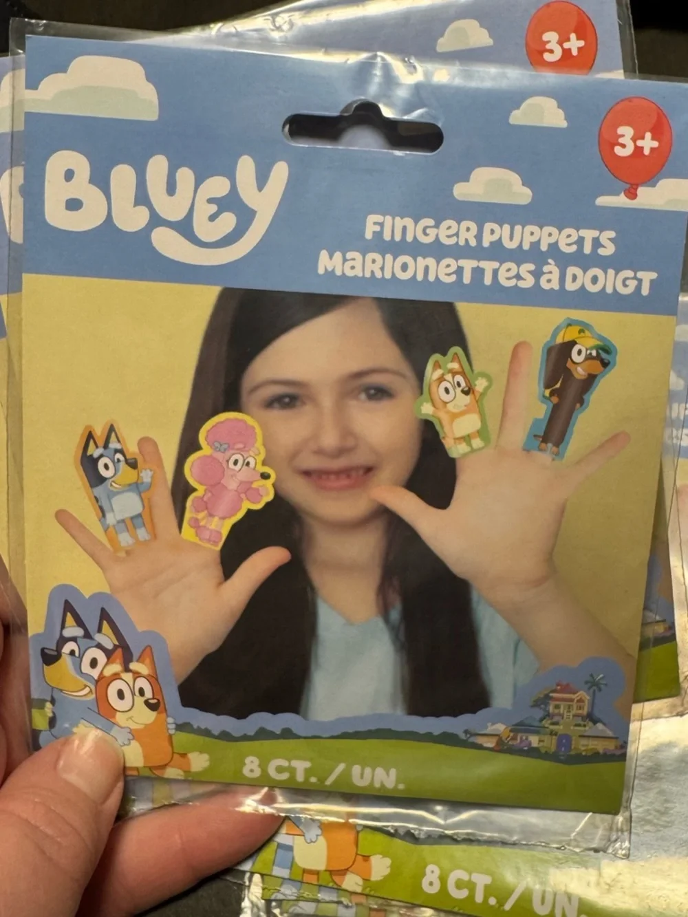 Bluey finger puppet party favors
